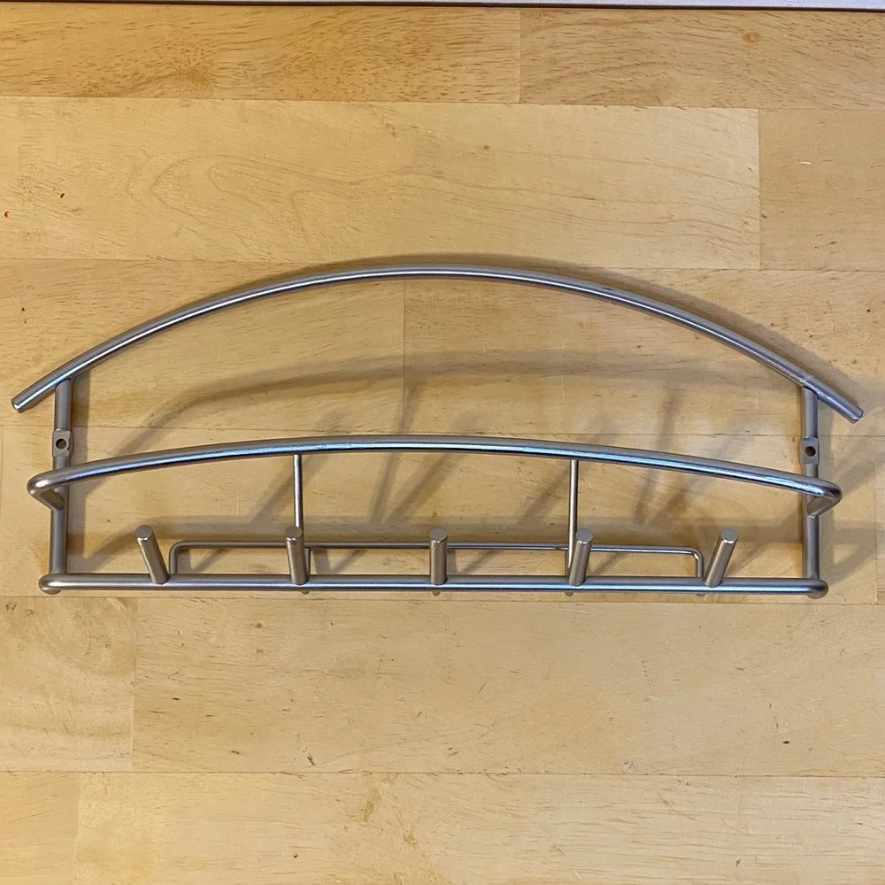 Modern Silver Wall Rack